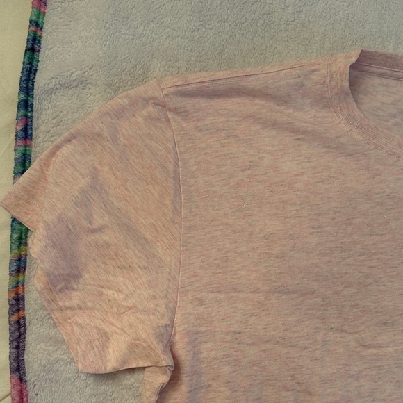 Victoria's Secret Light Pink Tee with Purple Logo - Picture 4 of 9